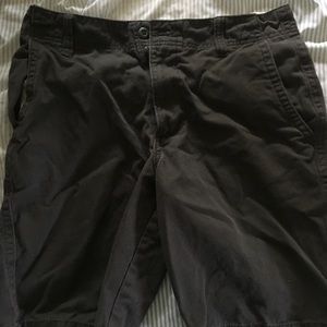 Black Old Navy Khaki Shorts 30-inch Waist